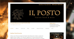 Desktop Screenshot of ilpostorestaurant.com