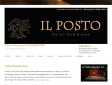 Tablet Screenshot of ilpostorestaurant.com